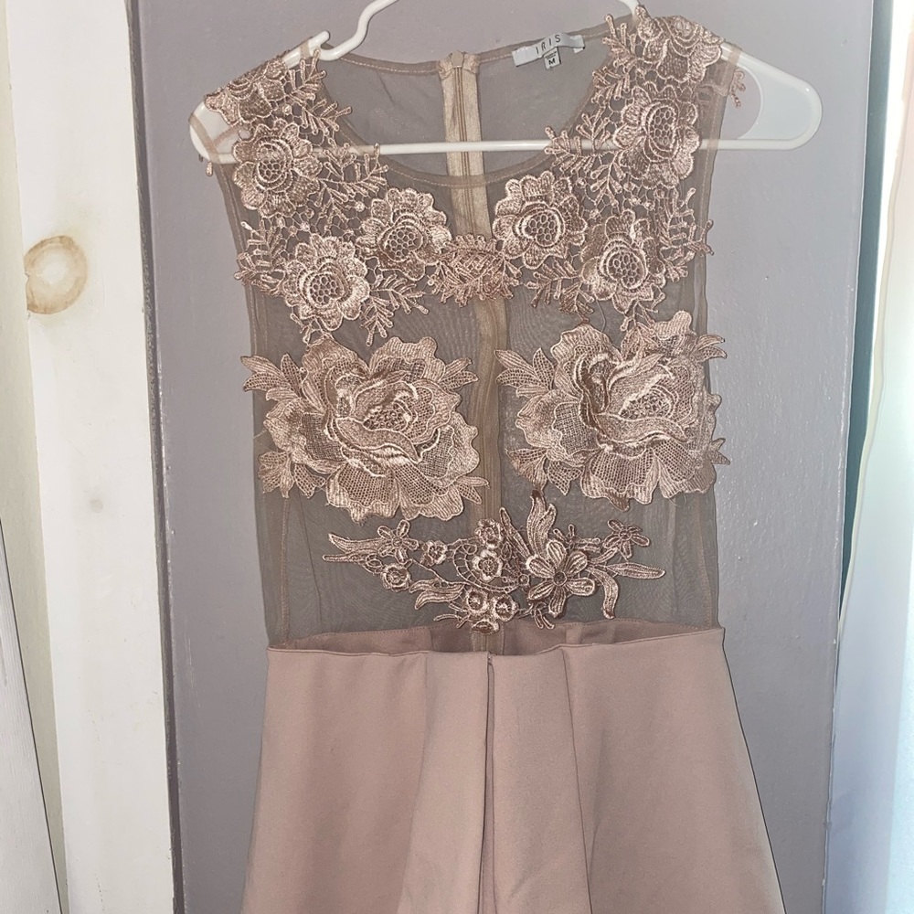 Blush Pink Mesh Romper